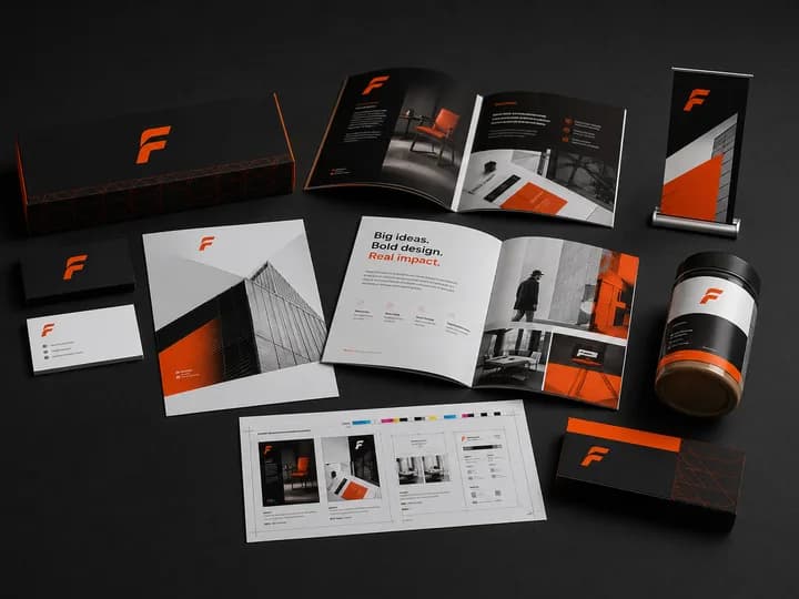 Marketing & Printing visual identity preview
